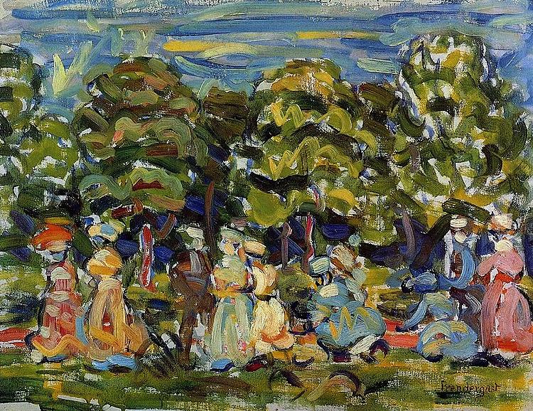 Maurice Prendergast Summer in the Park France oil painting art